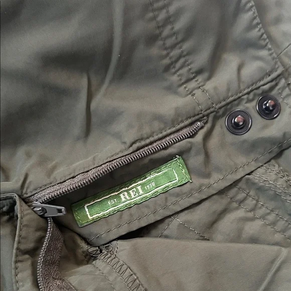 REI Olive Green Women's Athletic Shorts - Picture 6 of 7